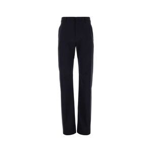 Givenchy Men Navy Blue Stretch Wool Blend Pant